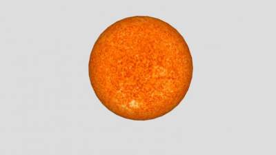 一颗橙子水果SU模型下载_sketchup草图大师SKP模型