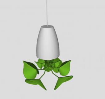 工厂吊篮植物花架SU模型下载_sketchup草图大师SKP模型
