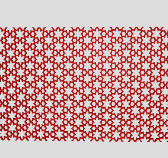 阿拉伯图形红色花架SU模型下载_sketchup草图大师SKP模型