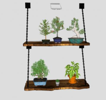 植物花架墙植物SU模型下载_sketchup草图大师SKP模型