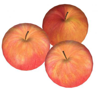 三个红苹果SU模型下载_sketchup草图大师SKP模型