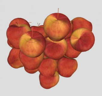 许多的红苹果SU模型下载_sketchup草图大师SKP模型