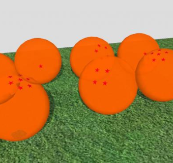 七颗龙珠SU模型下载_sketchup草图大师SKP模型