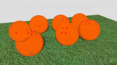 七颗龙珠SU模型下载_sketchup草图大师SKP模型