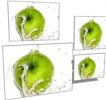 青苹果水花绘画挂画SU模型下载_sketchup草图大师SKP模型