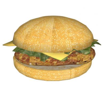 鸡肉汉堡包SU模型下载_sketchup草图大师SKP模型