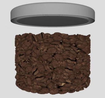 瓶装咖啡豆SU模型下载_sketchup草图大师SKP模型