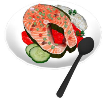 西式鱼排食物SU模型下载_sketchup草图大师SKP模型