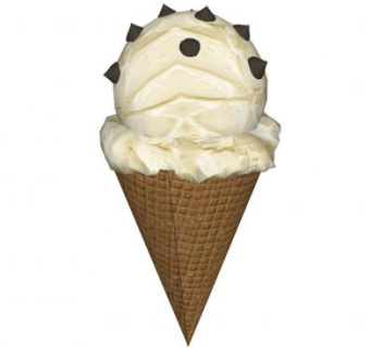 香草味冰淇淋甜筒SU模型下载_sketchup草图大师SKP模型