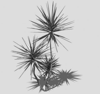 现代小型植物SU模型下载_sketchup草图大师SKP模型