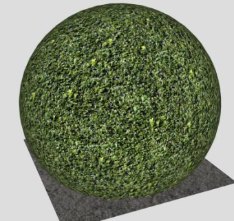 修剪的黄杨灌木SU模型下载_sketchup草图大师SKP模型