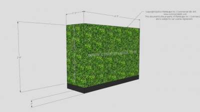 人造黄杨植物树篱SU模型下载_sketchup草图大师SKP模型