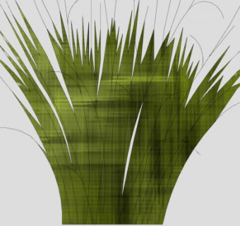 2D水彩植物草SU模型下载_sketchup草图大师SKP模型