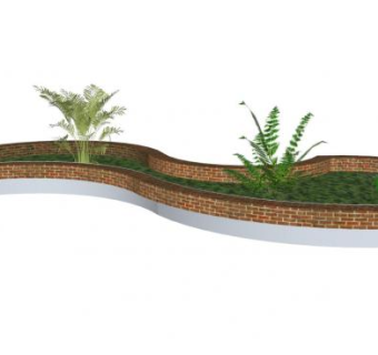 植被植物花园SU模型下载_sketchup草图大师SKP模型