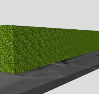 简易植物篱笆SU模型下载_sketchup草图大师SKP模型