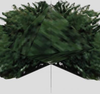 简易3D效果灌木丛SU模型下载_sketchup草图大师SKP模型