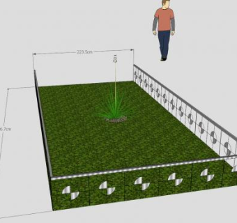 园艺绿地植物SU模型下载_sketchup草图大师SKP模型