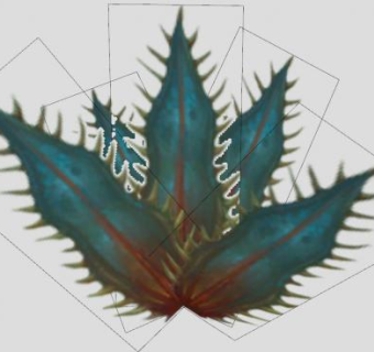 二维叶子制成SU模型下载_sketchup草图大师SKP模型