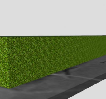 街道上的树篱SU模型下载_sketchup草图大师SKP模型