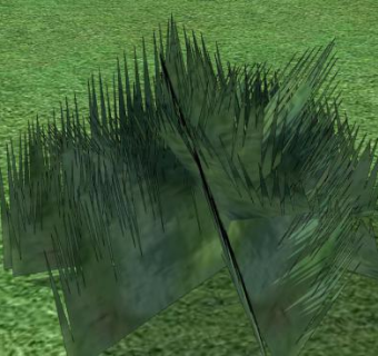 2D青草植物SU模型下载_sketchup草图大师SKP模型