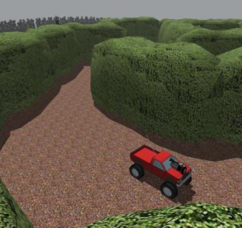 怪物卡车迷宫导航锦标赛SU模型下载_sketchup草图大师SKP模型