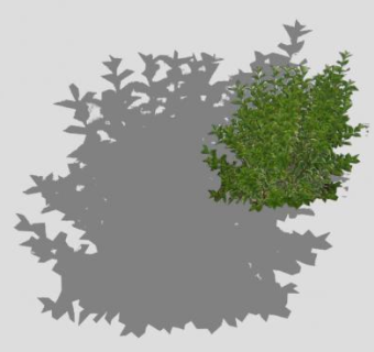 灌木和剪影SU模型下载_sketchup草图大师SKP模型