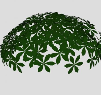 圆形灌木丛SU模型下载_sketchup草图大师SKP模型