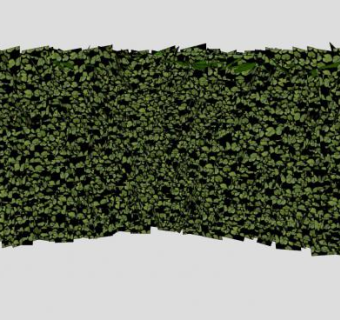 黄杨木灌木篱笆SU模型下载_sketchup草图大师SKP模型