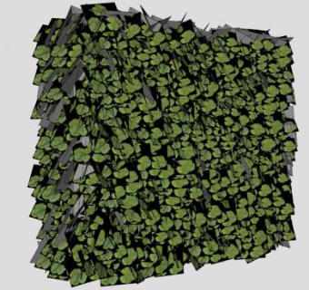 灌木植物树篱设计SU模型下载_sketchup草图大师SKP模型