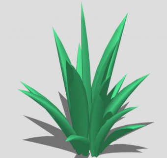 长叶观叶植物SU模型下载_sketchup草图大师SKP模型