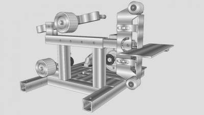 机械皮带磨床SU模型_su模型下载 草图大师模型_SKP模型