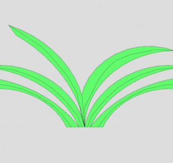 简易青草SU模型下载_sketchup草图大师SKP模型