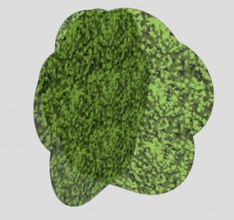 立体平面灌木植物SU模型下载_sketchup草图大师SKP模型