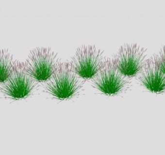9株灌木植物SU模型下载_sketchup草图大师SKP模型