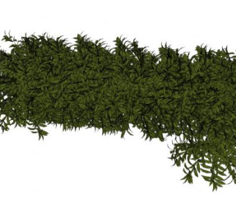 现代灌木篱SU模型下载_sketchup草图大师SKP模型