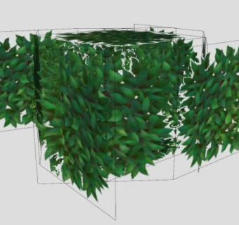 立体常绿灌木植物SU模型下载_sketchup草图大师SKP模型