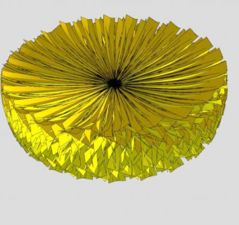 简易黄色花卉SU模型下载_sketchup草图大师SKP模型