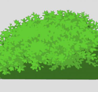 树叶纹理灌木植物SU模型下载_sketchup草图大师SKP模型