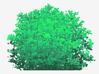 绿叶纹理植物SU模型下载_sketchup草图大师SKP模型