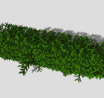 横向灌木树篱SU模型下载_sketchup草图大师SKP模型