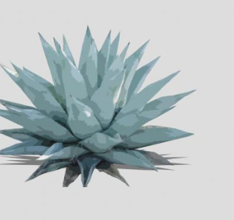 蓝色的龙舌兰SU模型下载_sketchup草图大师SKP模型