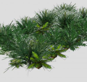 垂直花园植物装饰SU模型下载_sketchup草图大师SKP模型