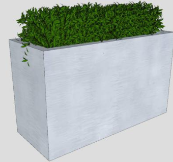 户外观赏灌木植物SU模型下载_sketchup草图大师SKP模型