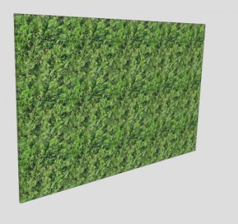 绿色植物商场墙SU模型下载_sketchup草图大师SKP模型