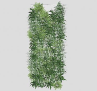 花园的垂直植被SU模型下载_sketchup草图大师SKP模型
