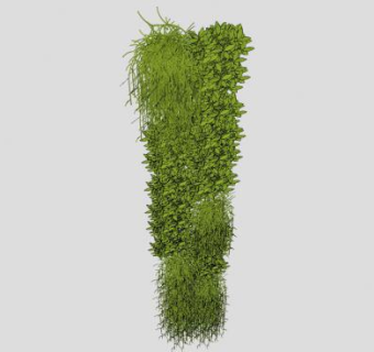 垂直花园植物墙SU模型下载_sketchup草图大师SKP模型