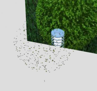 几何圆形稀疏灌木SU模型下载_sketchup草图大师SKP模型