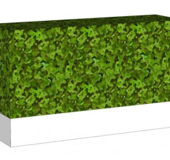 黄杨篱灌木植物SU模型下载_sketchup草图大师SKP模型