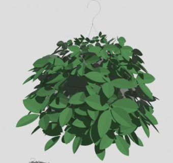 悬挂装置植物SU模型下载_sketchup草图大师SKP模型
