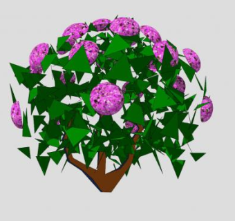 绣球花开花灌木SU模型下载_sketchup草图大师SKP模型